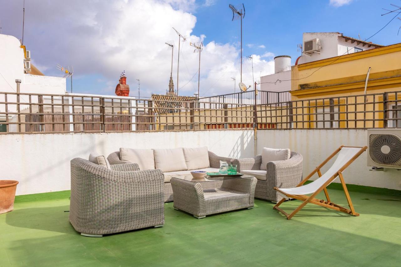 Champion Duplex Terrace And Garage Old Town 6 Pax Apartment เซบีญา ภายนอก รูปภาพ